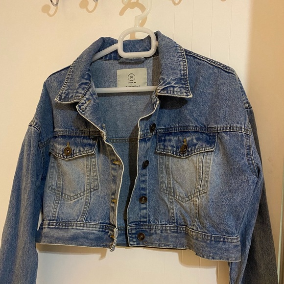 Cotton On Jackets & Blazers - Cotton On Cropped Denim Jacket